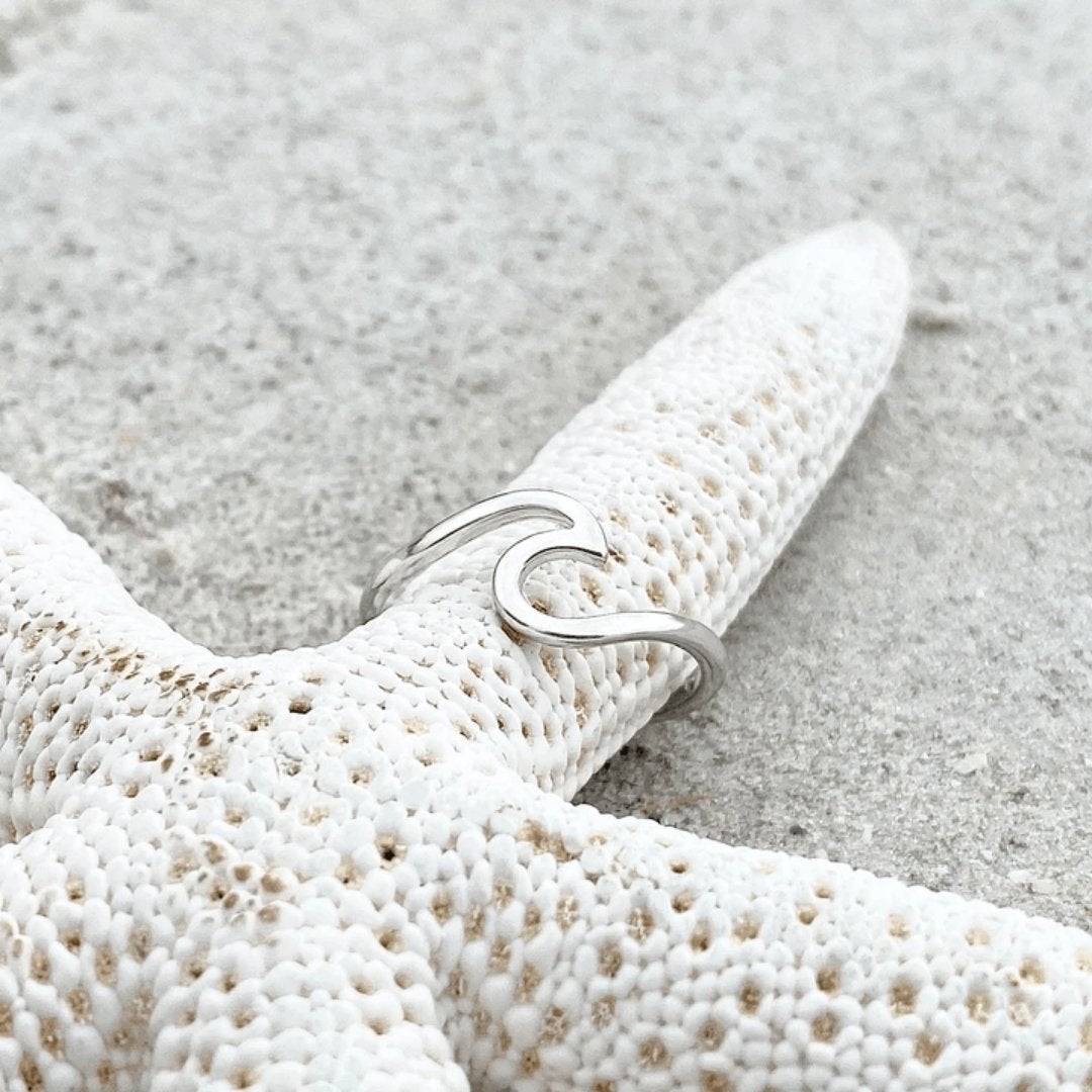 Anello in argento "Onda del Mare"