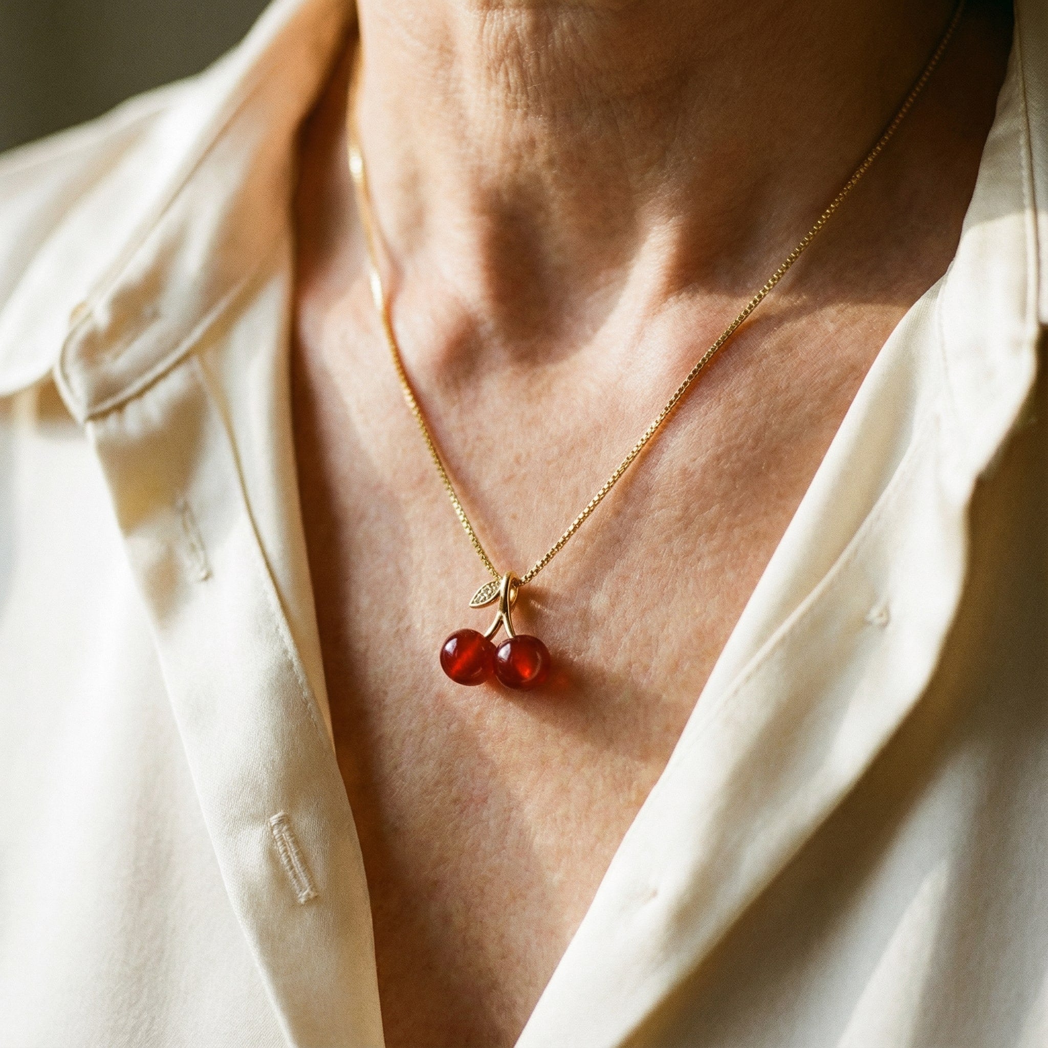 Collana Ciliegie in Oro