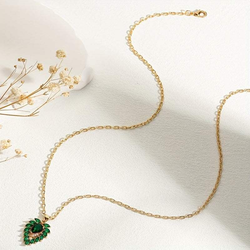 Collana Matilde Cuore in Smeraldo