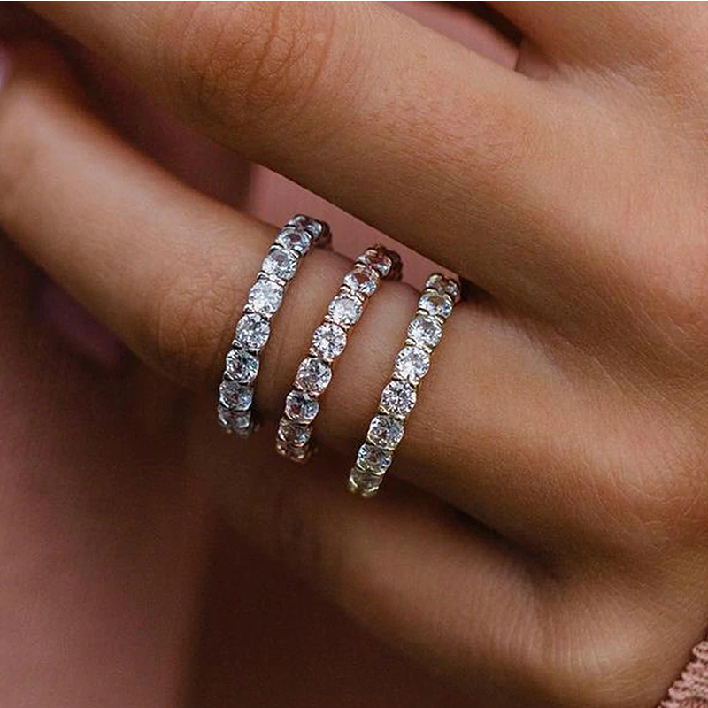 Elizka – Anello in diamante con doppia fascia.