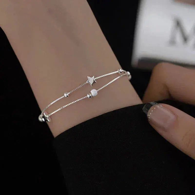 Bracciale Argento con Stelle