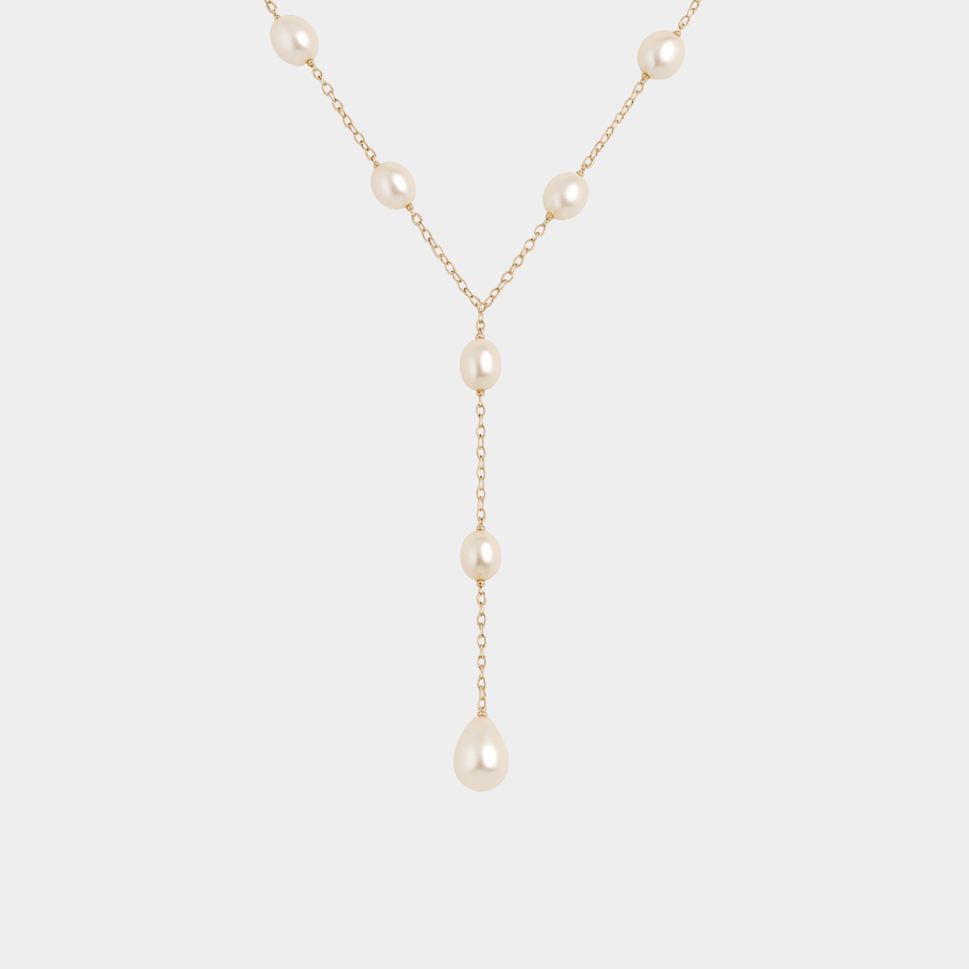 Annika - Collana vintage con perle pendenti