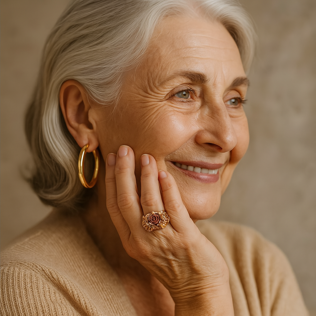 Anello d'Oro con Fiore