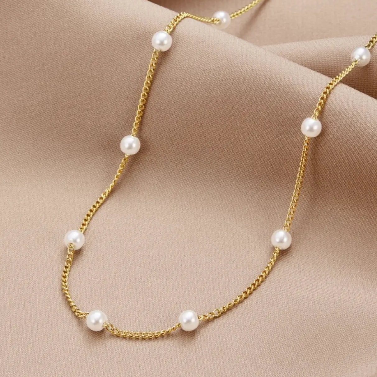 Collana Oro con Perla Naturale