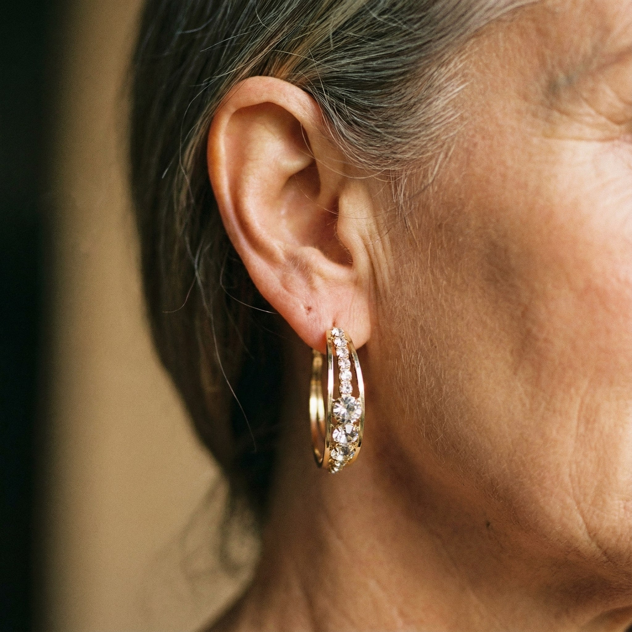 Orecchini Eleganti Placcati Oro