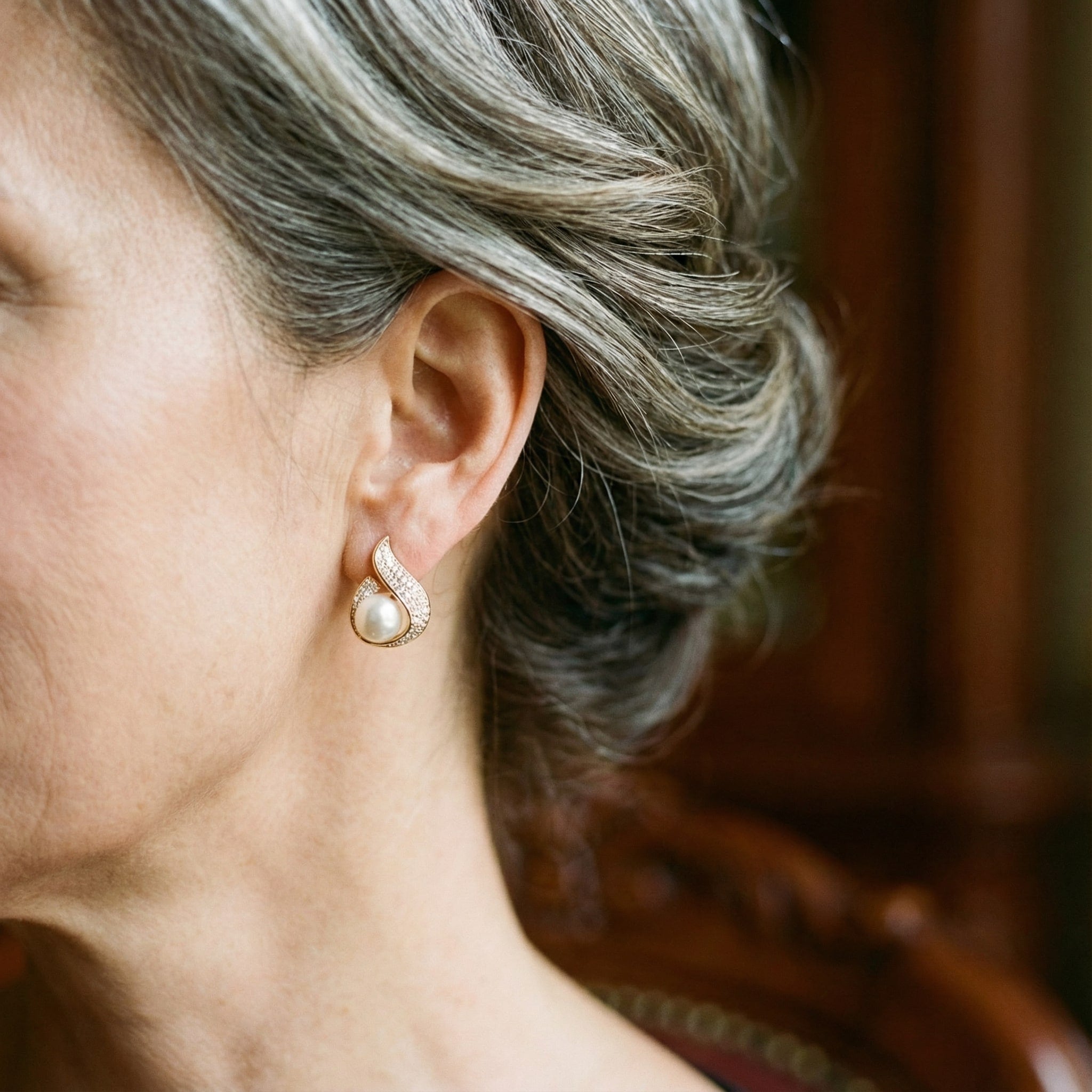 Orecchini in Zircone con Perle Lumiose