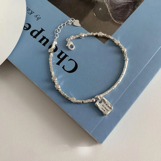 Bracciale Quadrato Amore Argento