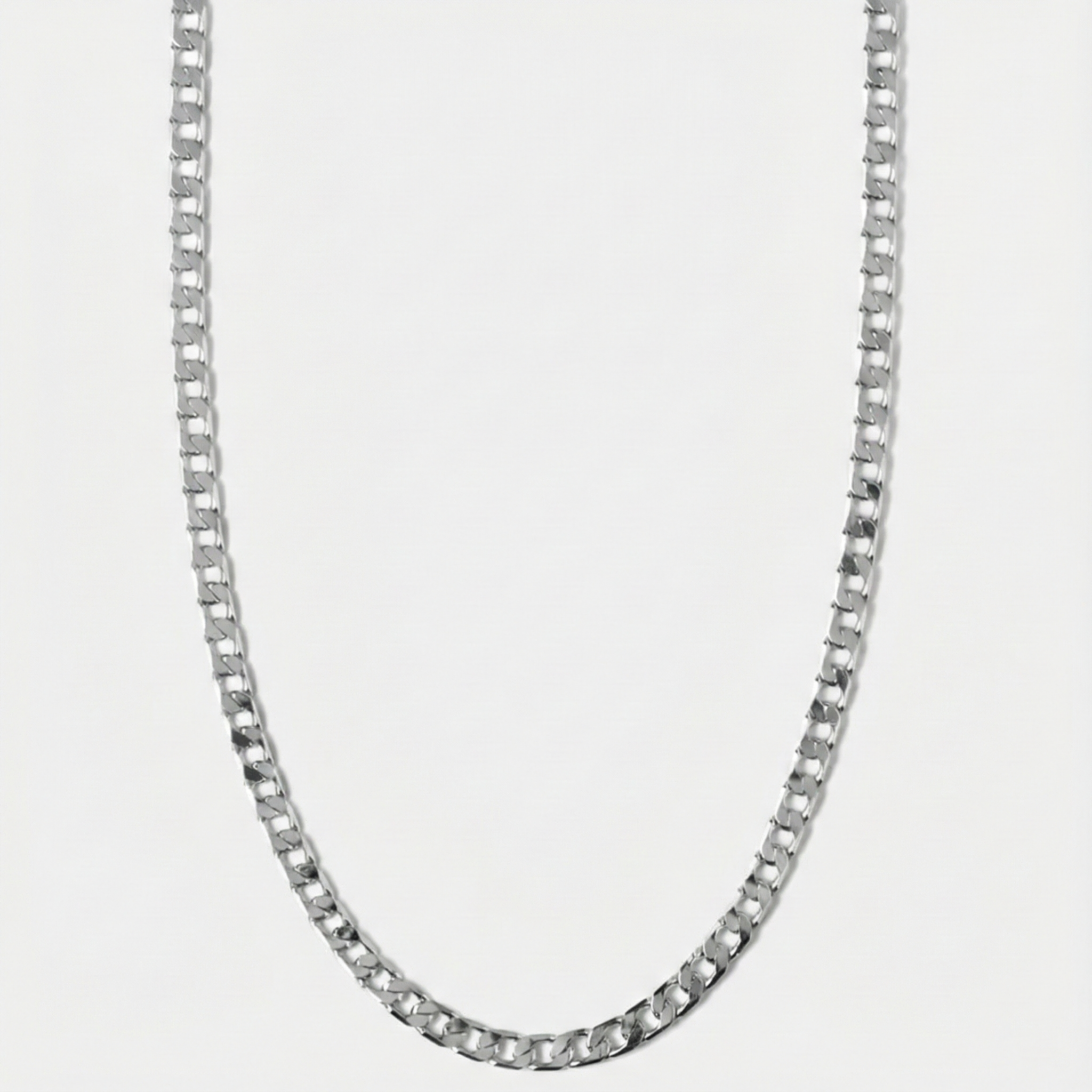 Collana a cerchi piatti