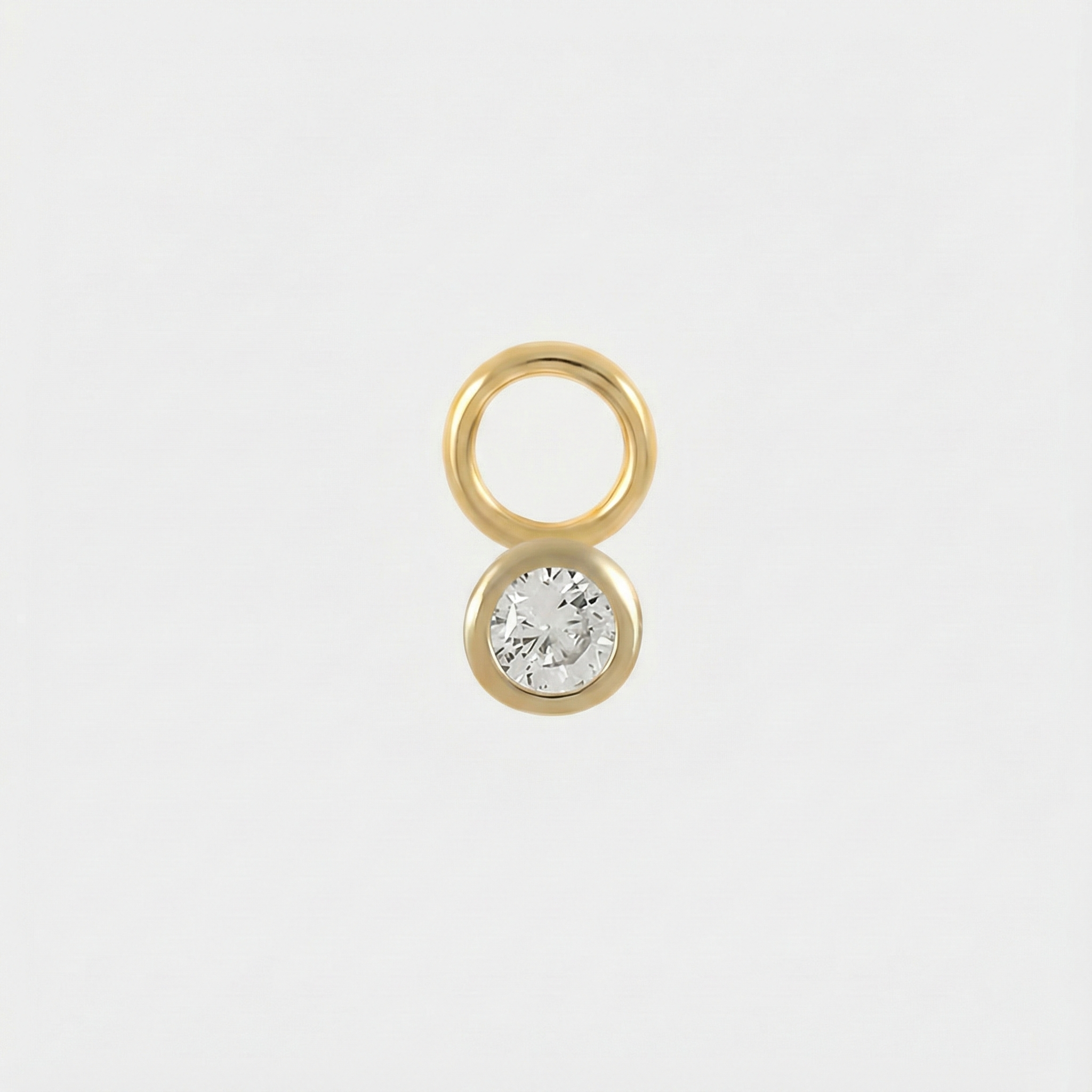 Theresia – Orecchini dorati con curva morbida