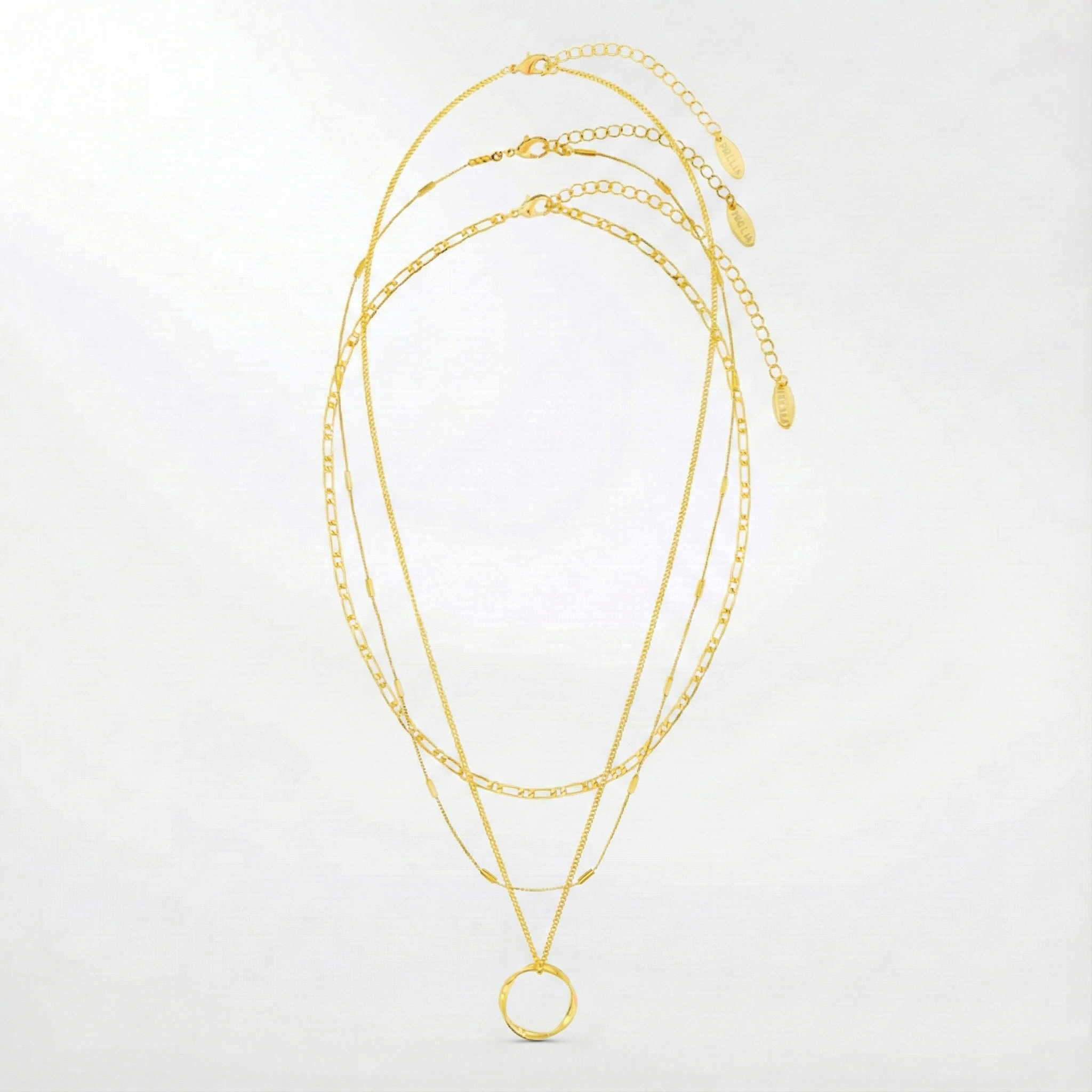 Collana aperta a tre file