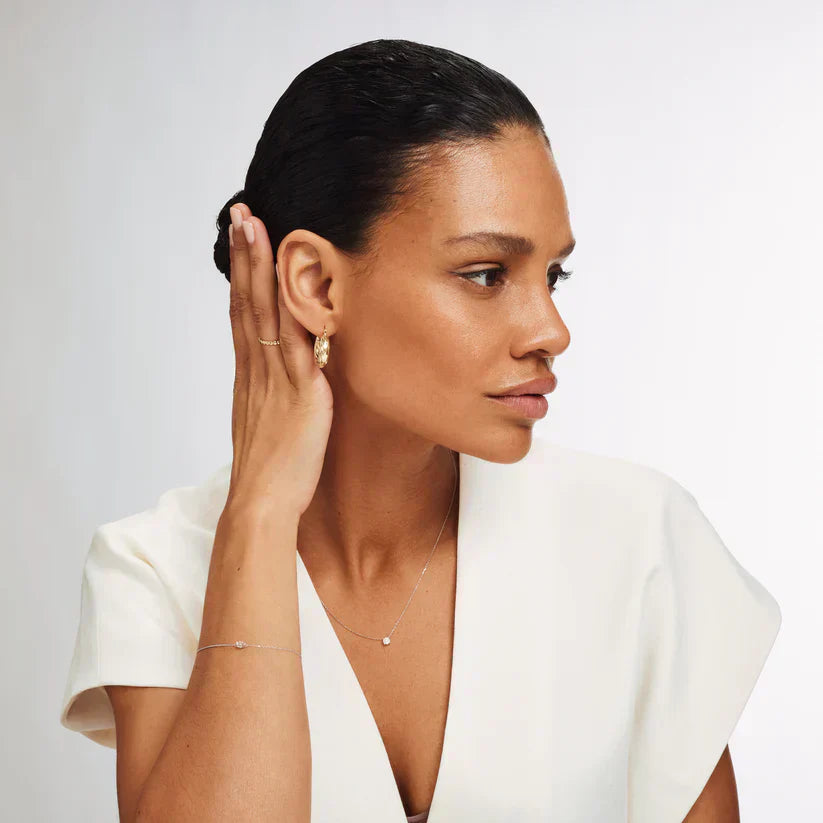 Collana Klára con pietra di moissanite